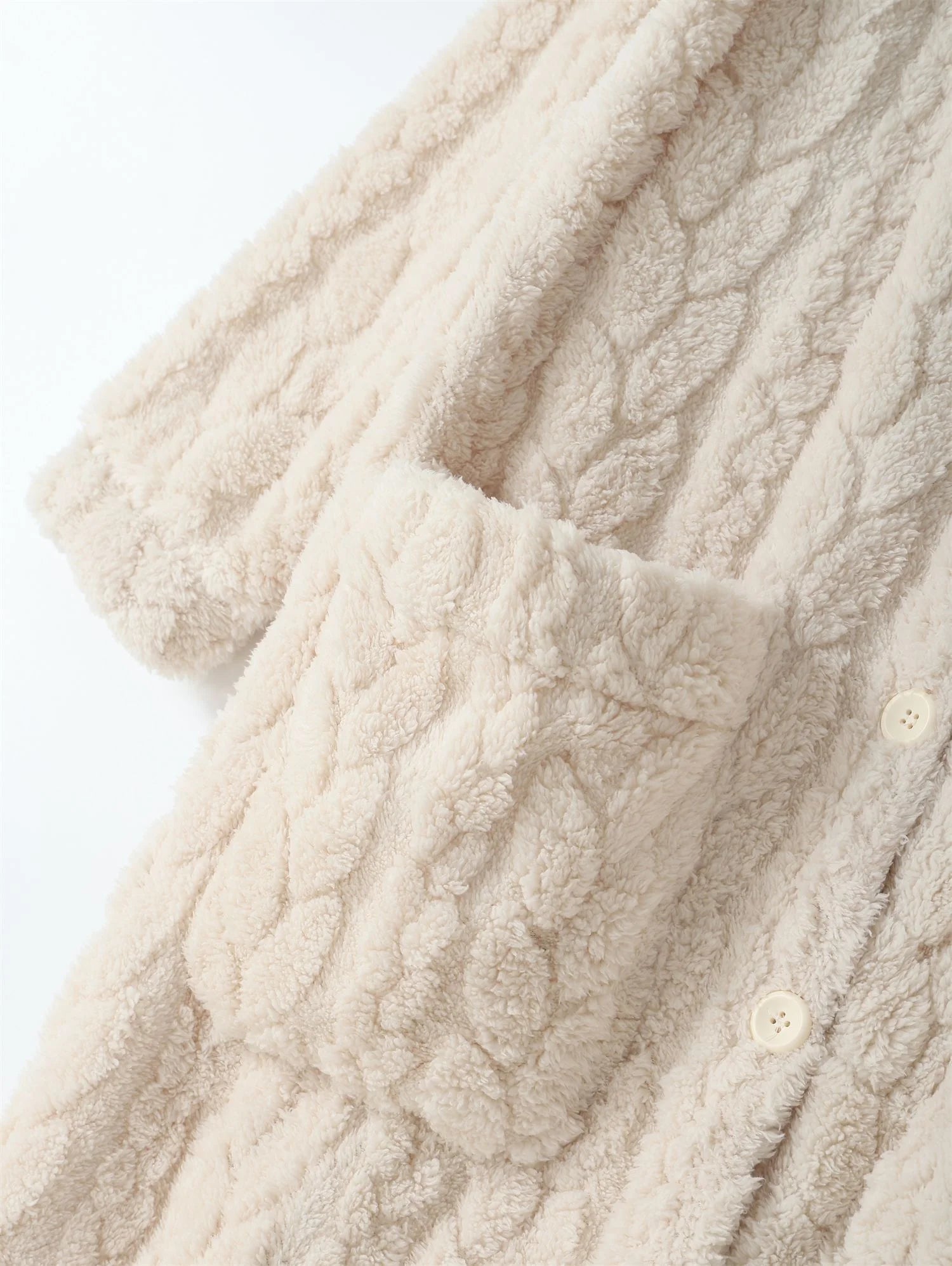 Women's Plush Hooded Pajama Dress Thickened Fleece Long Sleeve Nightgown Robe Winter Loungewear Home Bathroom Robe No Pants