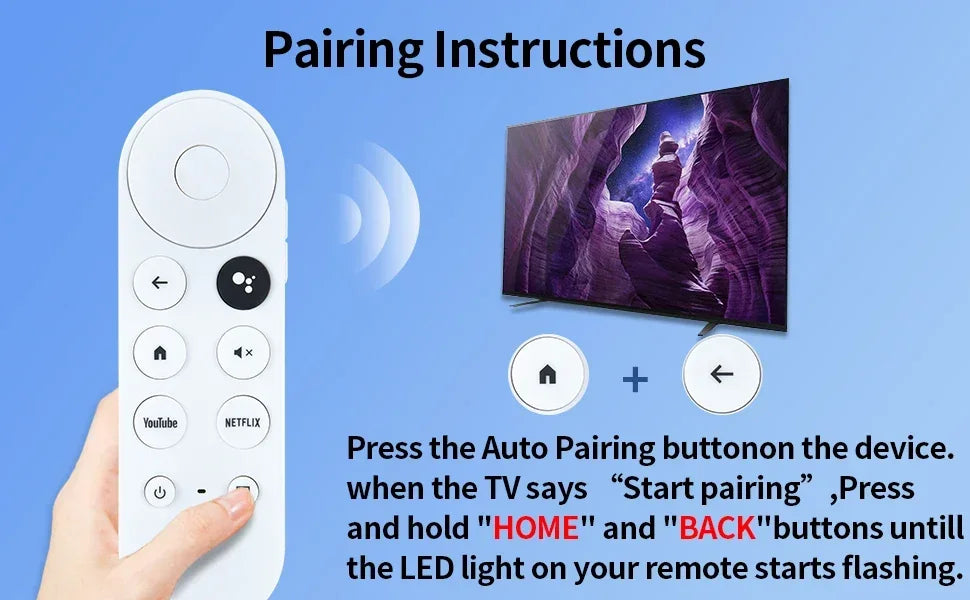 2025 Remote ONLY G9N9N Replacement Voice Remote Control for Google Chromecast 4k Snow Streaming Media Player