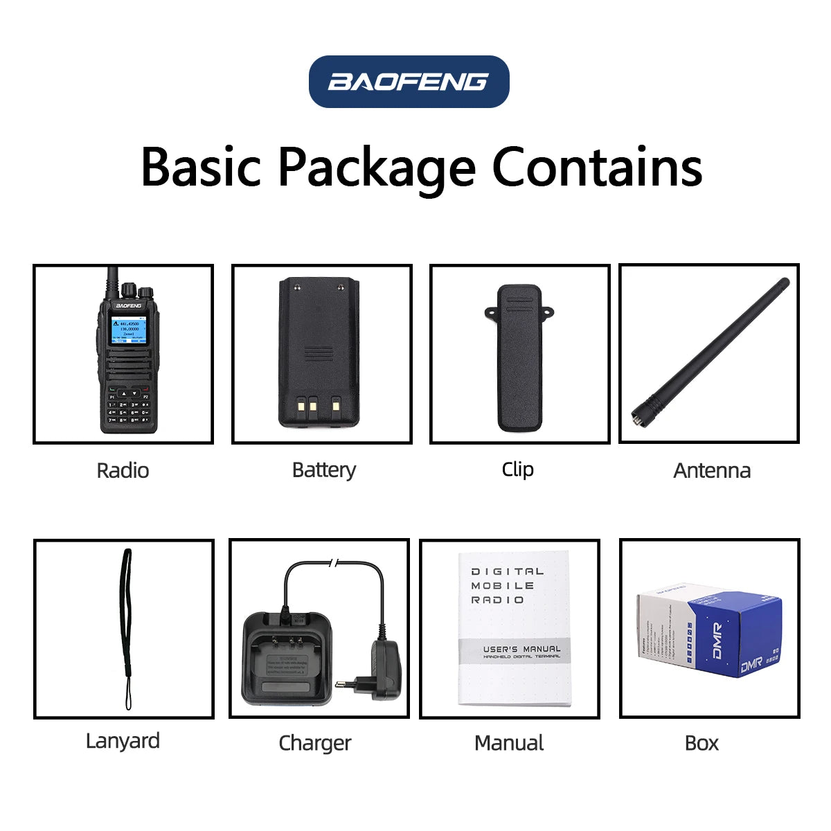 Baofeng DM-1701 Digital Walkie Talkie Dual Mode Analog & DMR Radio - Dicrodelights