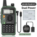 BAOFENG UV-S9 Plus V2 10W Walkie Talkie - 16 KM Long Range, Dual Band Transceiver with USB Charger, Waterproof - Dicrodelights