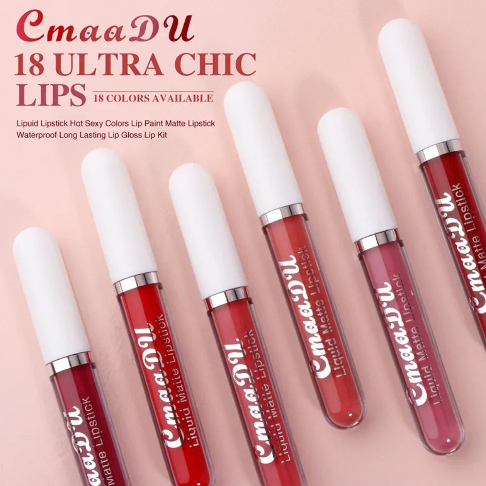 Long-Lasting Velvet Matte Liquid Lipstick for Women