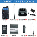 2PC Baofeng UV-5R Walkie Talkie Dual Band Long Range Ham Radio - Dicrodelights