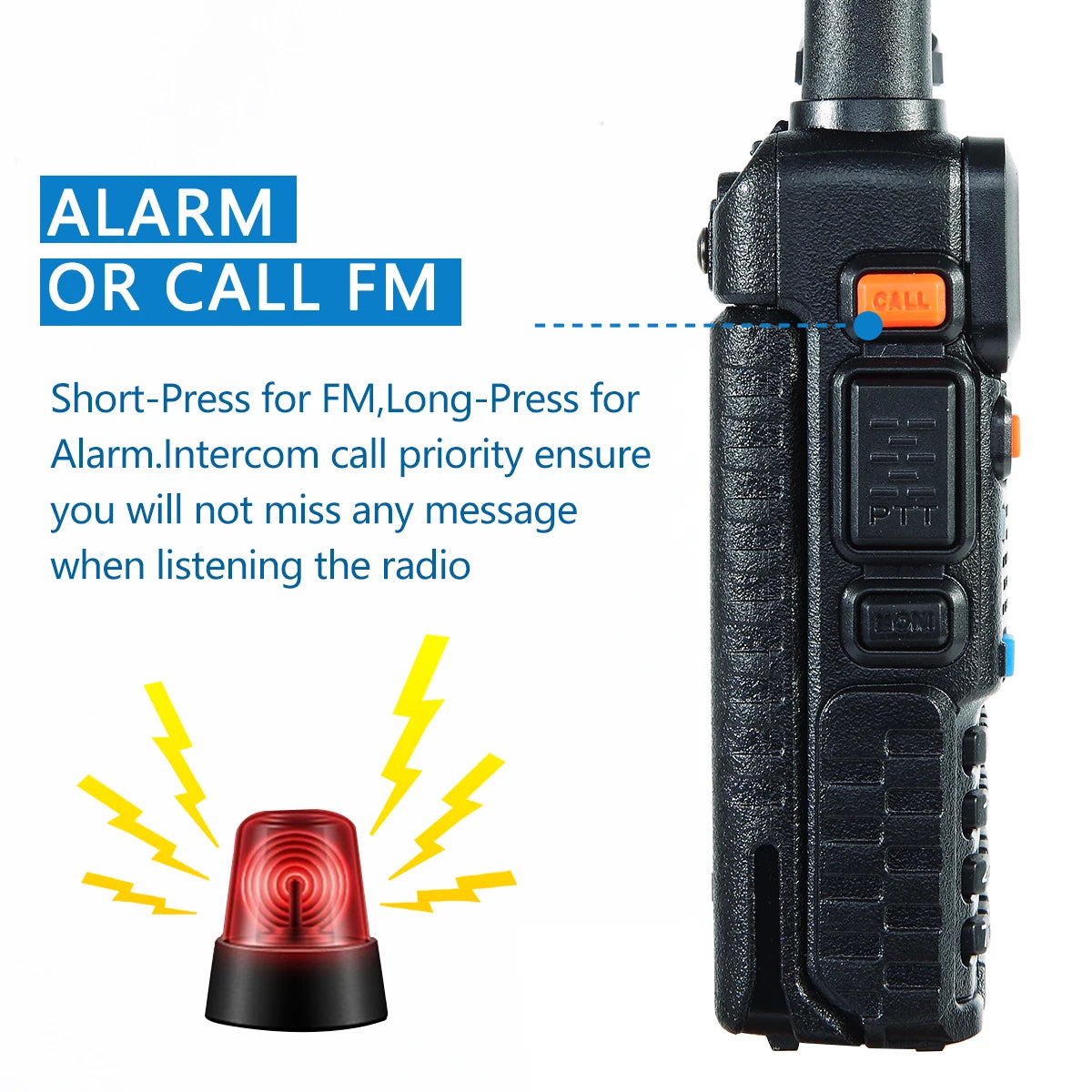 2PC Baofeng UV-5R Walkie Talkie Dual Band Long Range Ham Radio - Dicrodelights