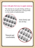 Glue-Free False Eyelashes – Star Eye Segmented DIY Lash Extensions, Lightweight & Reusable, Easy Apply Multiple Styles