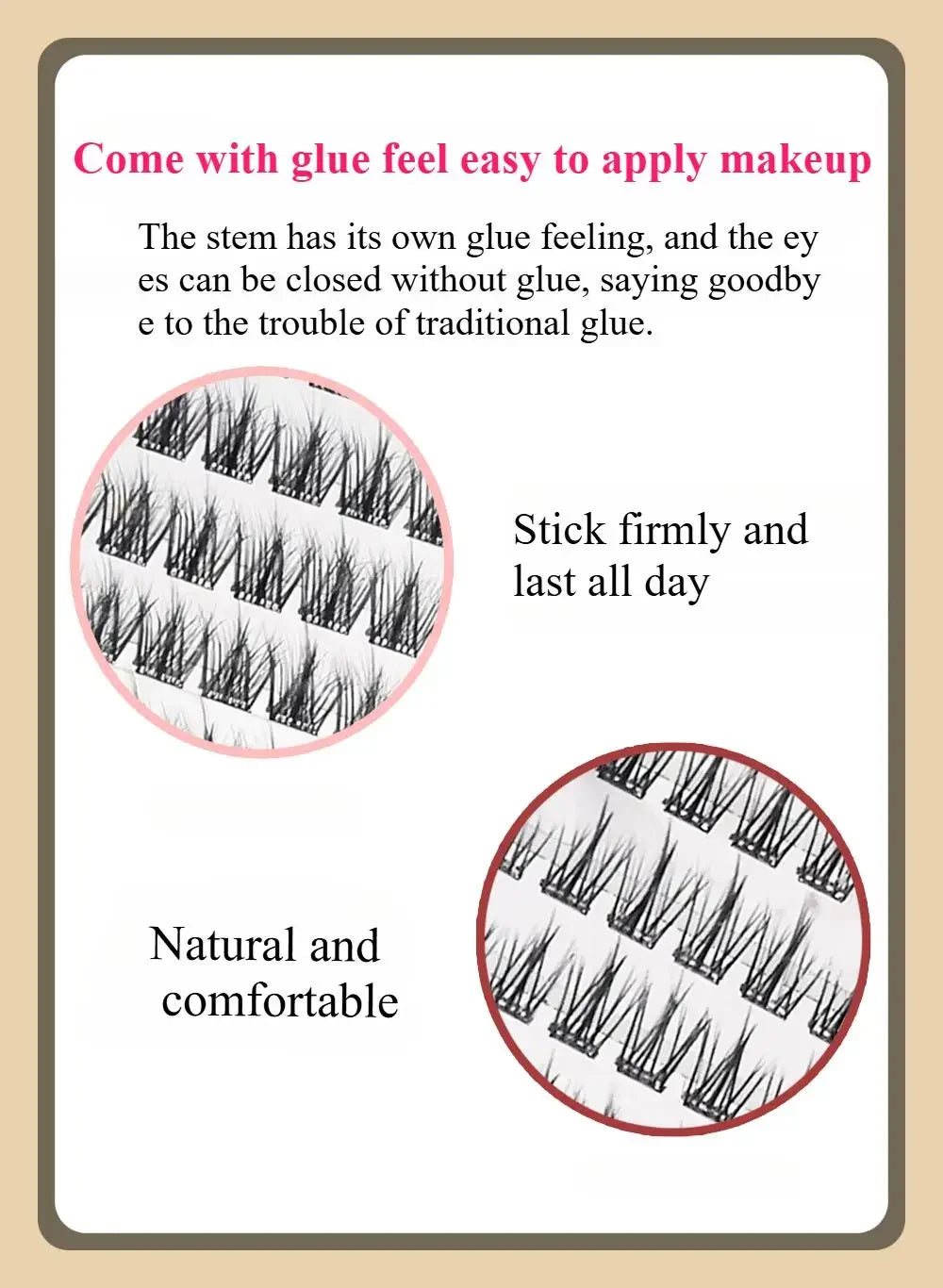 Glue-Free False Eyelashes – Star Eye Segmented DIY Lash Extensions, Lightweight & Reusable, Easy Apply Multiple Styles