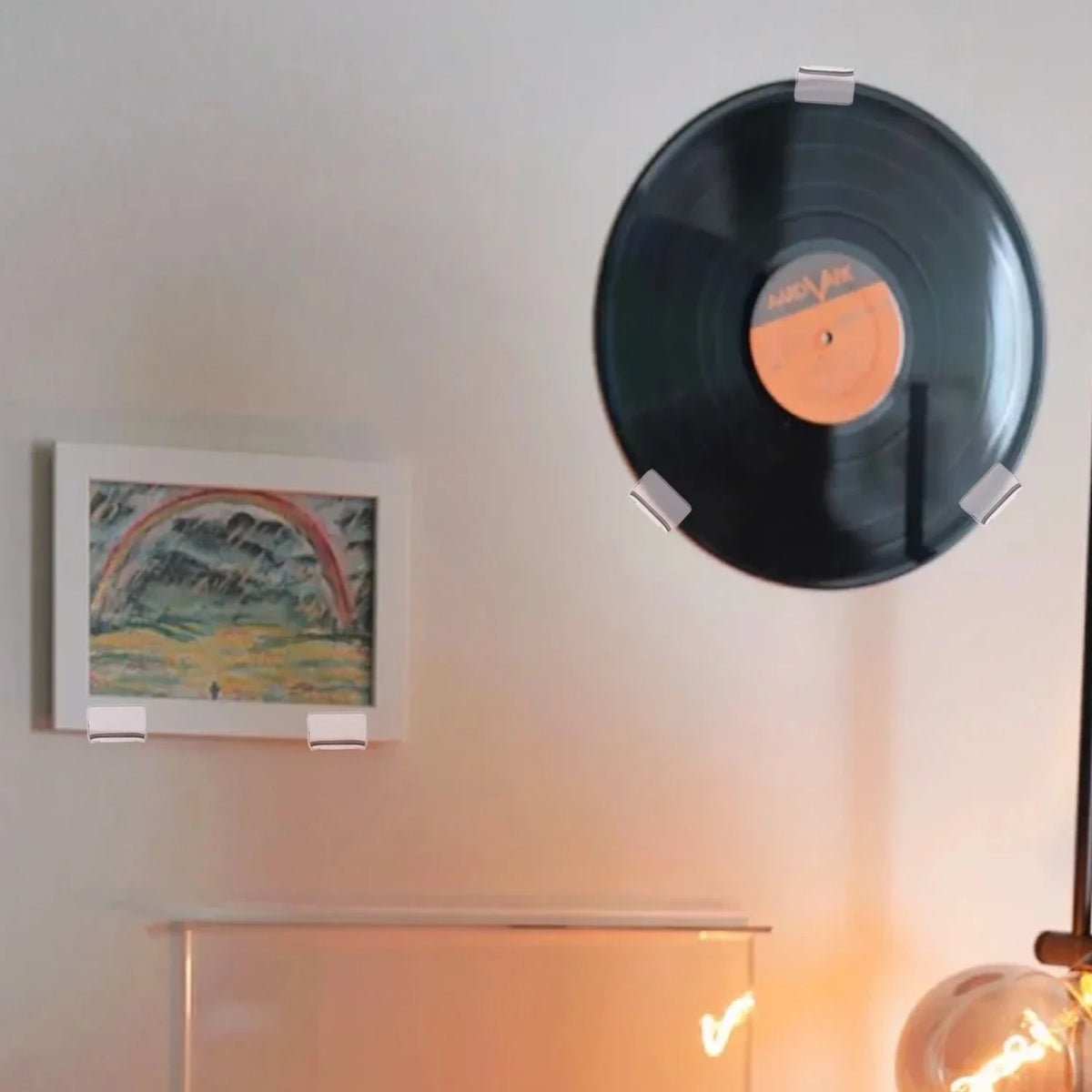 Self Adhesive Acrylic Vinyl Record Holder for Wall Display