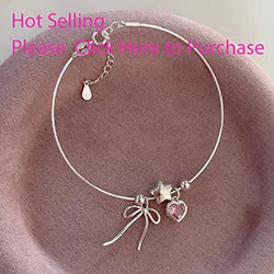 VENTFILLE 925 Sterling Silver Double Love Heart Hollow Round Beads Bracelet Female Fashion Romantic Jewelry Classic Adjustable
