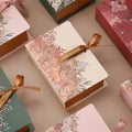 5pcs Book Shape Gift Box ith Ribbon Paperboard Candy Chocolate Present Packaging Box for Wedding Birthday Mother's Day