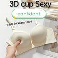(Bras For Small Breast And Flat Chests)Women‘s Ultra-Thick 10cm Lingerie Seamless Push Up Small Breast Lift Adjustable Bra