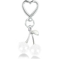 Kawaii Cherry Keychain Set - Cute Acrylic Bag Charm & Car Decor, Adorable Gift for Women Girls Birthday Valentine Accessories NS1280