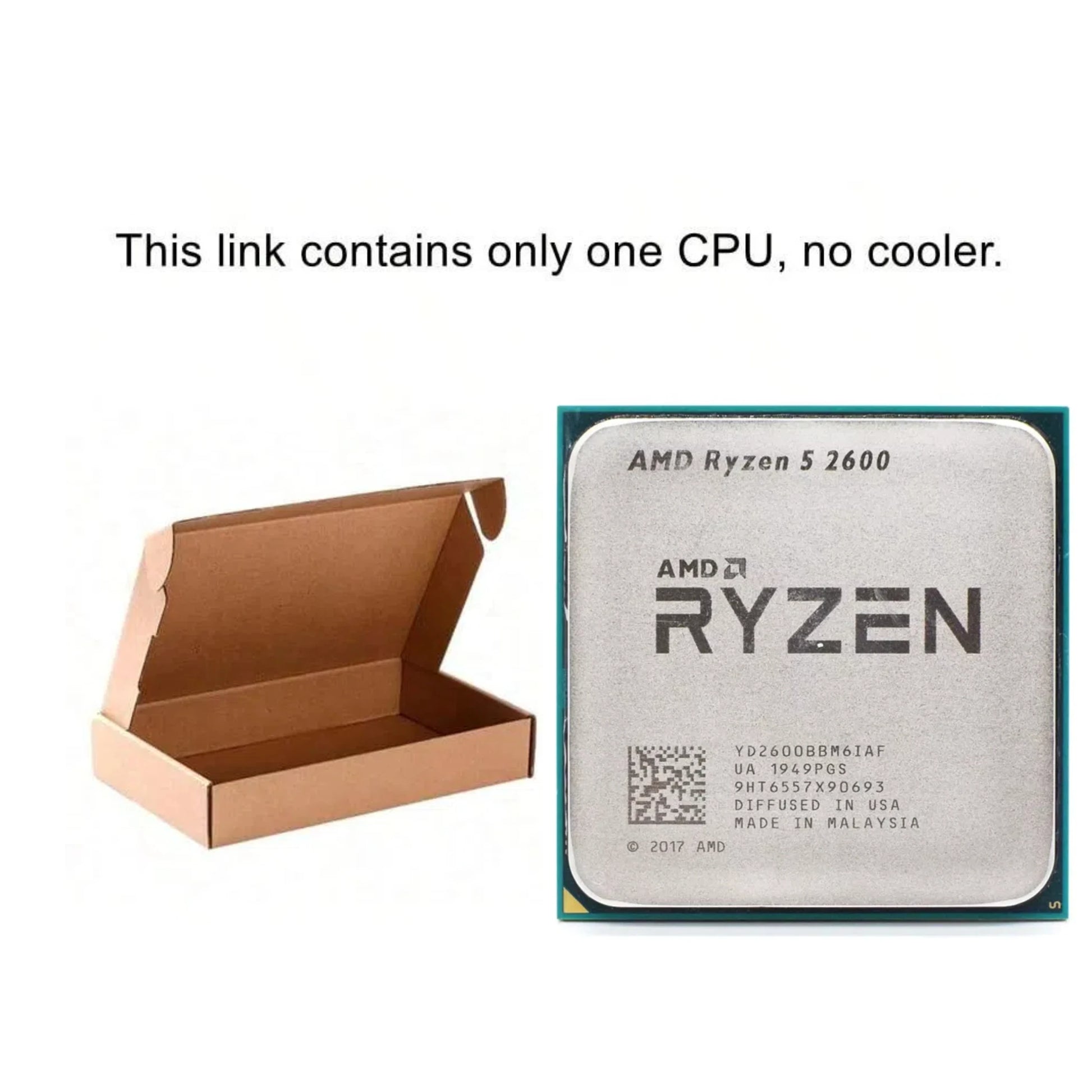 AMD Ryzen 5 R5 2600 3.4GHz 6-Core 12-Core CPU Processor Socket AM4