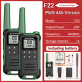 2pcs Baofeng F22 Mini Walkie Talkies - Long Range, Waterproof, Rechargeable, Kids Two-Way Radio with Type-C Charging for Camping & Outdoor Adventures - Dicrodelights