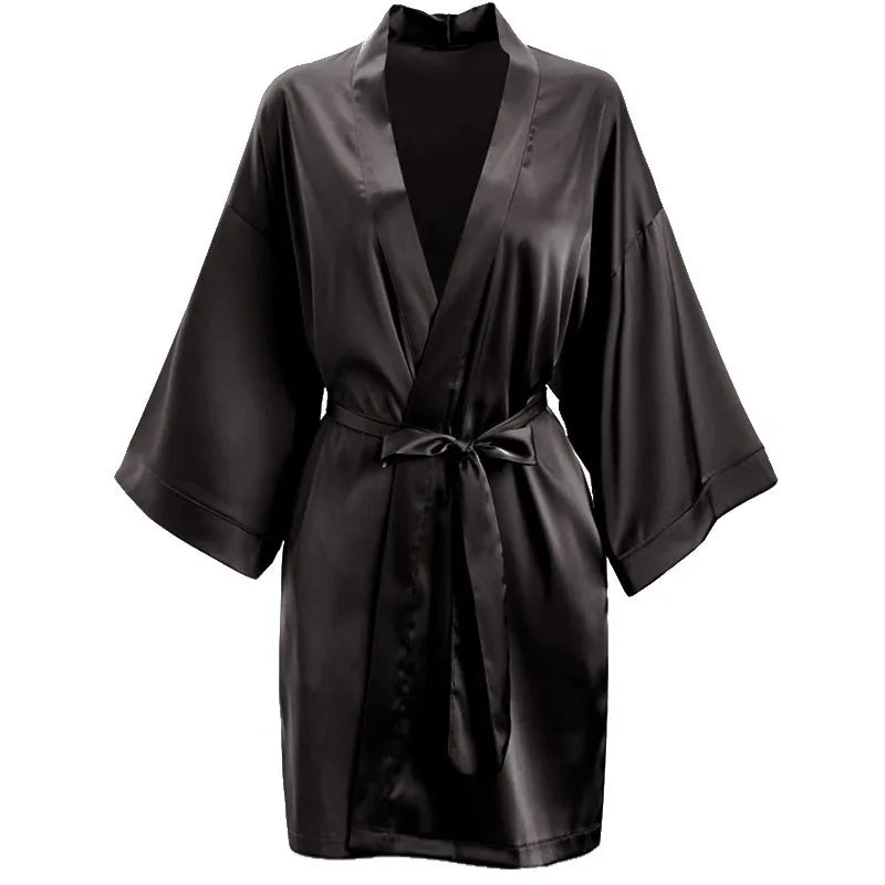 2025 Women's Lace Chemise Nightdress with Chest Pads, Ice Silk Suspender Nightgown for Autumn Winter Premium Black 2