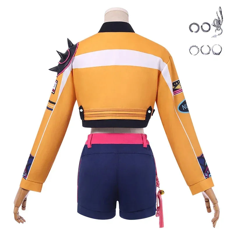 Women's Cosplay Costume Set – KPop Rumi Outfit & Wig