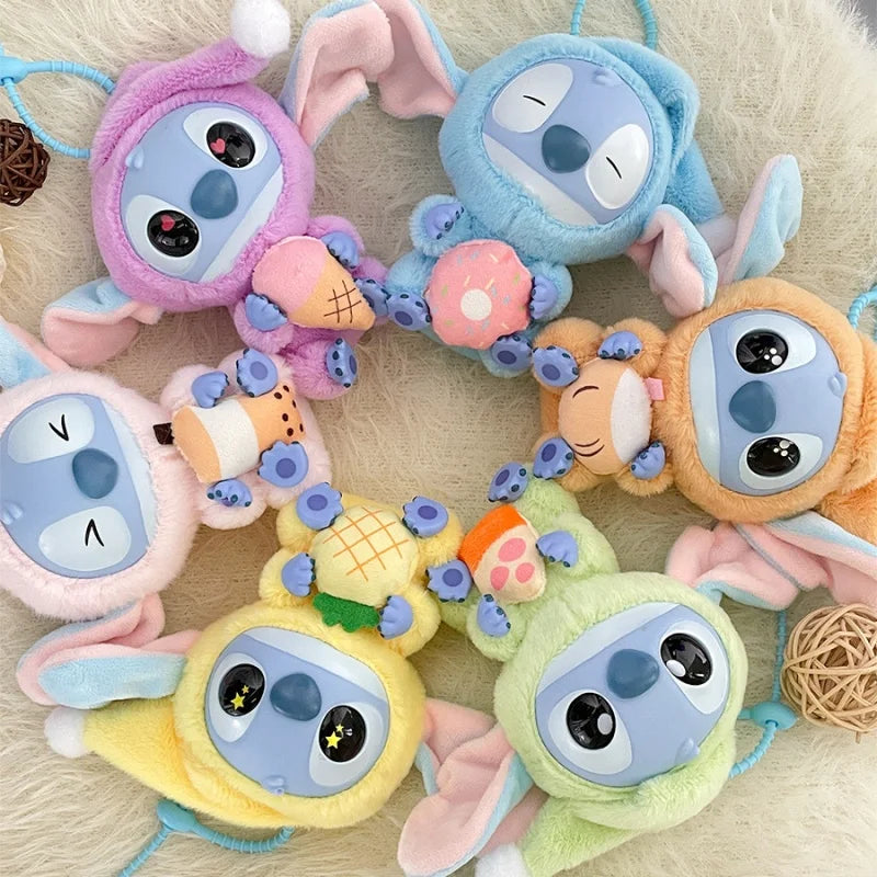Disney Stitch Mini Plush Keychain 12cm – Anime Stuffed Doll Backpack Charm Gift for Kids & Teens