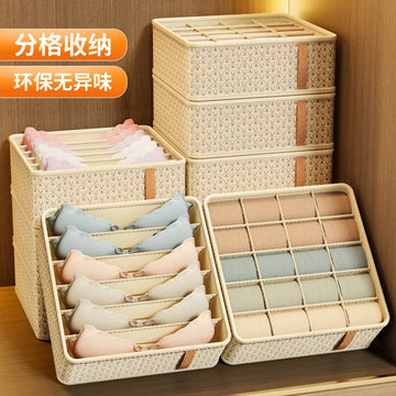 Divided Fabric Drawer Organiser for Underwear Bras and Socks