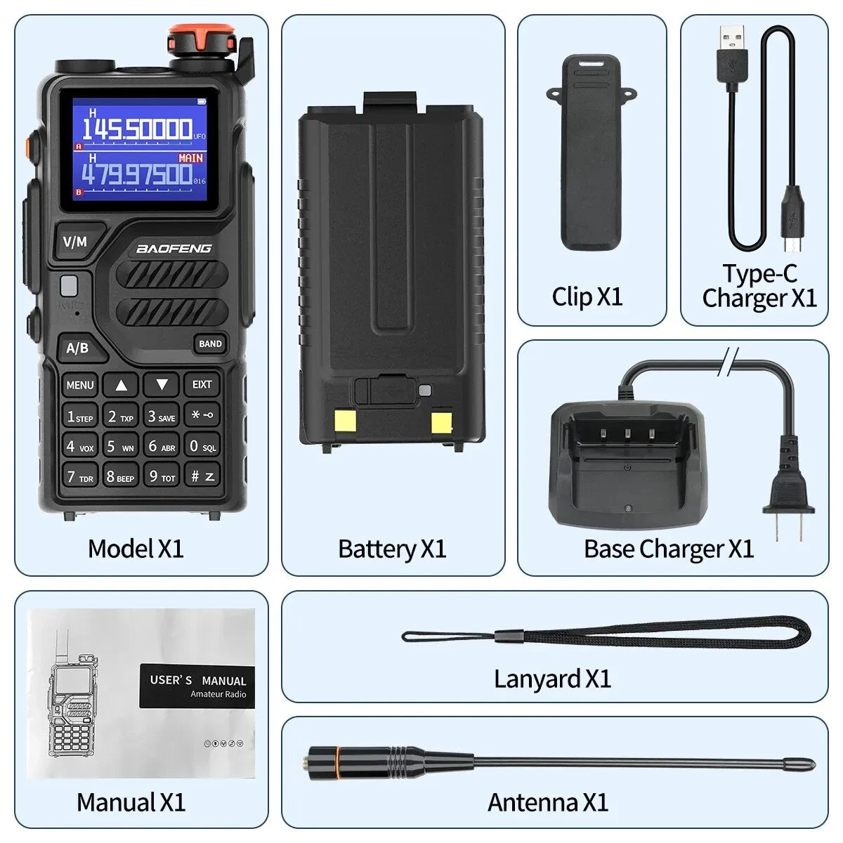 Baofeng UV K5 Plus 10W Tri Band Long Range Ham Radio