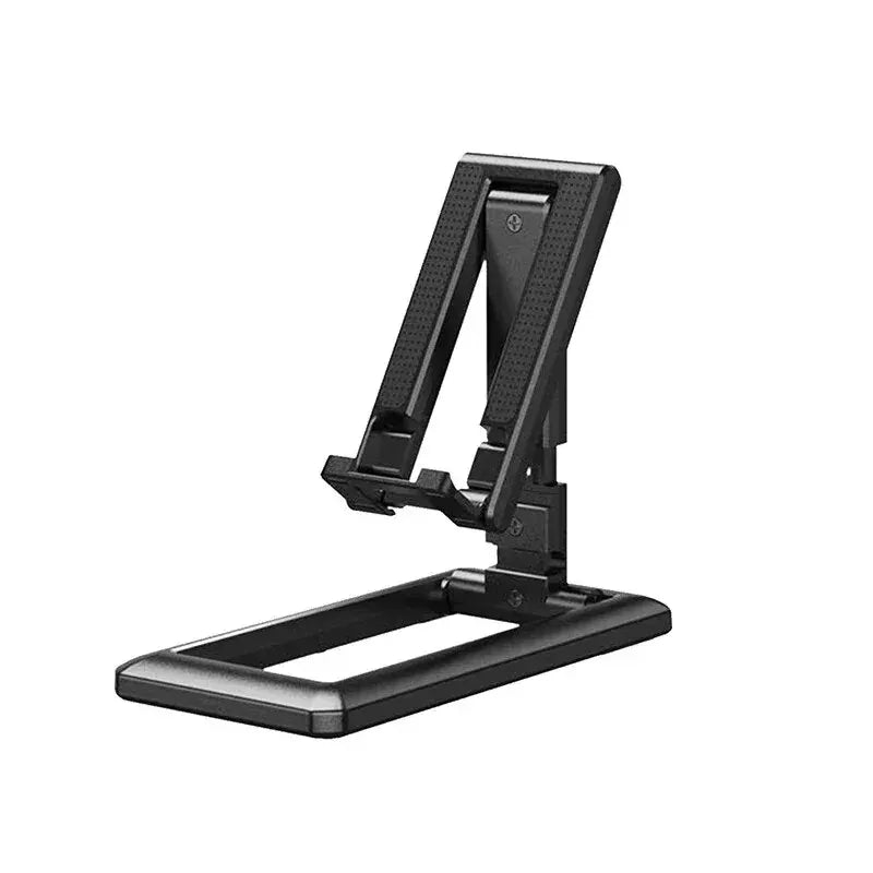 Adjustable Folding Desk Phone Stand for Hands Free Viewing Black
