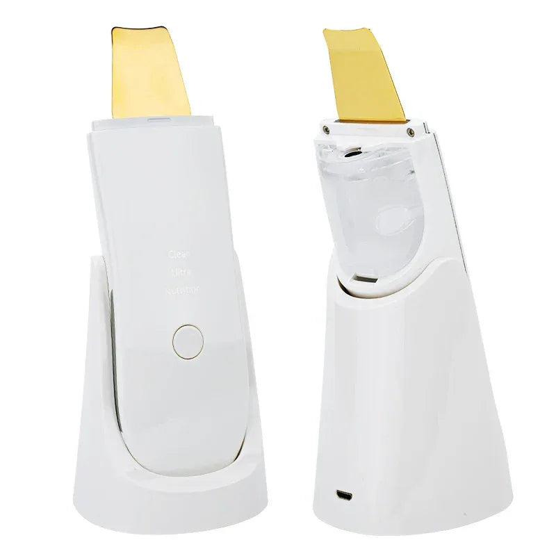 Ultrasonic Face Scrubber Facial Peeling Skin Scrubber Deep Facial Cleaning Spatula Acne Pore Ultrasonic Scrubber Facial Cleanser