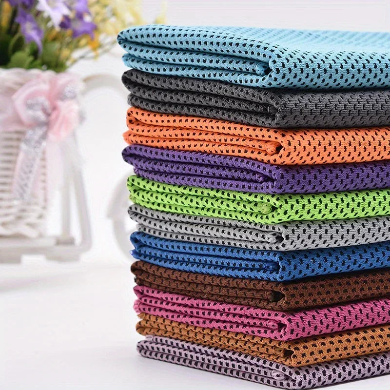 1-10pcs Cooling Towel Instant Relief Microfiber Cool Towels Chilling Neck Wrap Ice Cold Rags Sports Fitness Camping Hiking