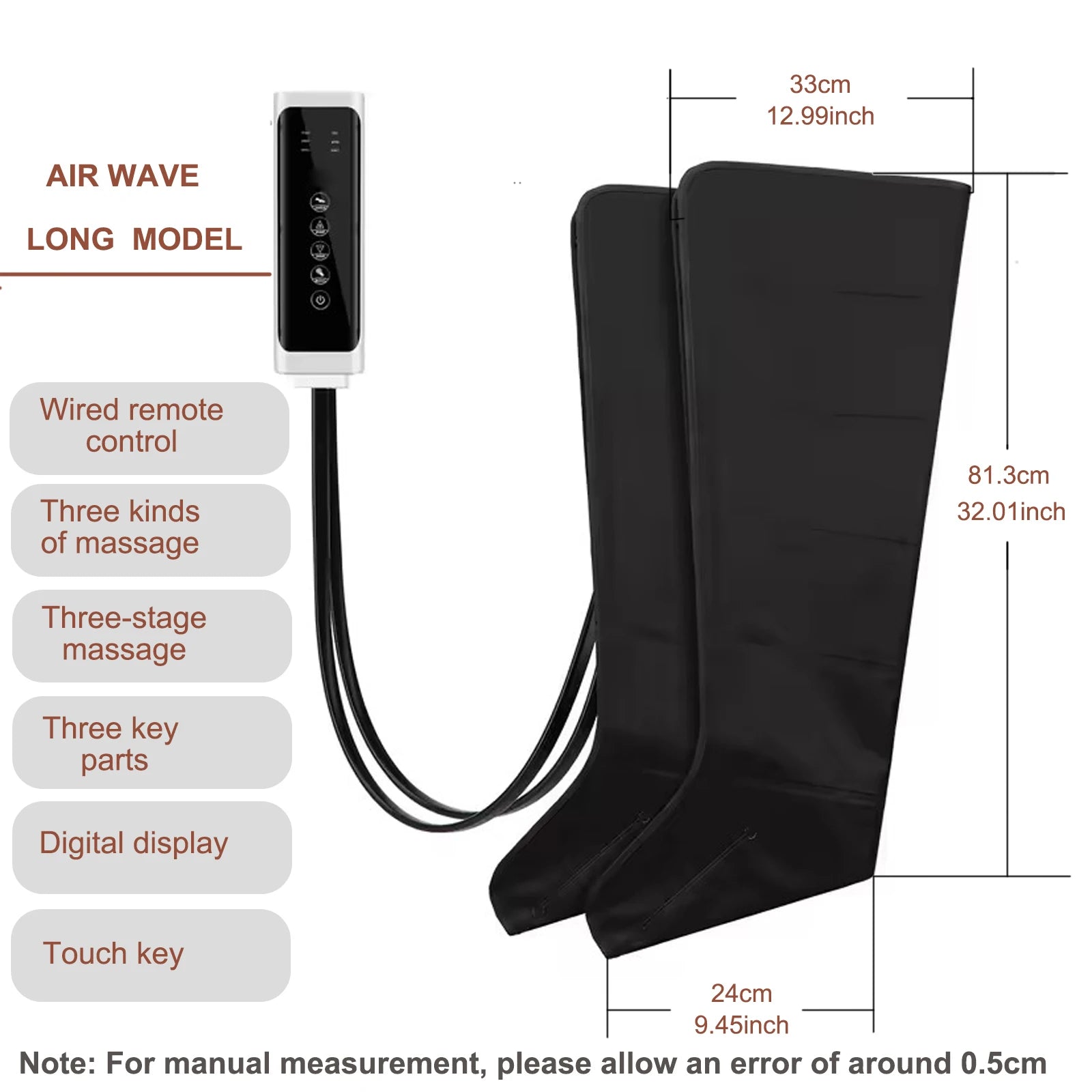 NEW Air Compression Leg Massage 6 Airbag Pneumatic Boots Used for Circulation and Leg Muscle Relaxation to Relieve Varicos Veins Lengthen China Mainland