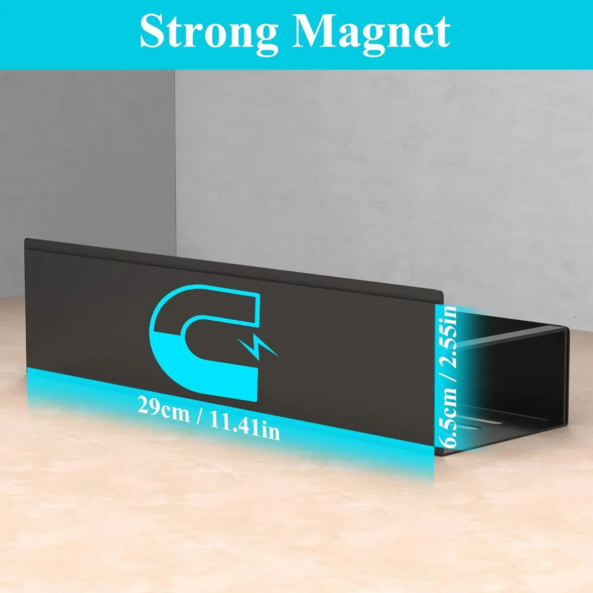 1/2/4pcs Kitchen Perforation-free Refrigerator Magnetic Storage Rack Side Multi-purpose Magnetic Absorption Storage Rack