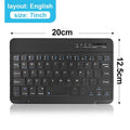 Bluetooth Keyboard for iPad 10th Generation iPad Pro 13 12 11 10 9 8 7 Inch iPad Air 13 11th iPad Mini Samsung Xiaomi Tablets 7 Inch Black
