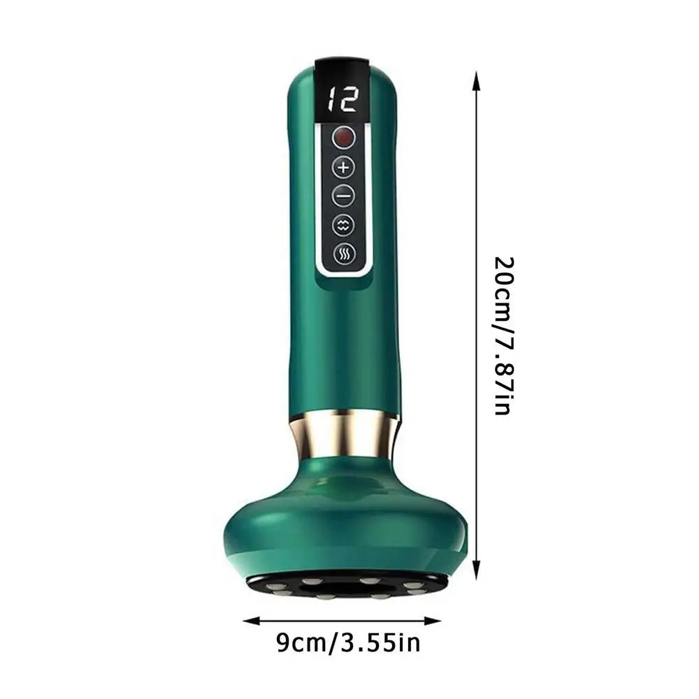 hot sale Anti Cellulite Massager Handheld Cellulite Massager Hot Compress Electric Suction Cup Massager For Leg Body Slimming Green