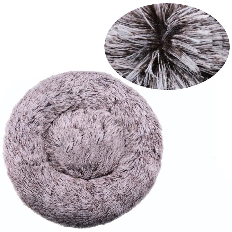 40-90cm 6 Sizes Round Pet Bed for Large Dog Bed Super Soft Cat Bed Plush Dog House for Medium Dog House Winter Warm Sleeping 8