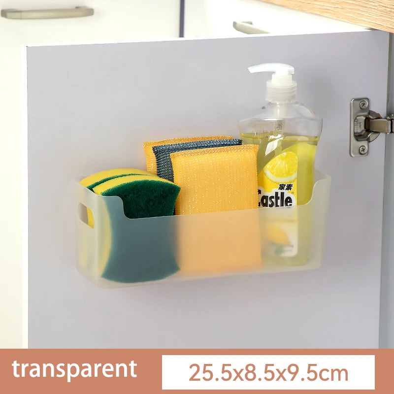 Adhesive Cabinet Door Storage Box for Kitchen Wraps B Small1pcs