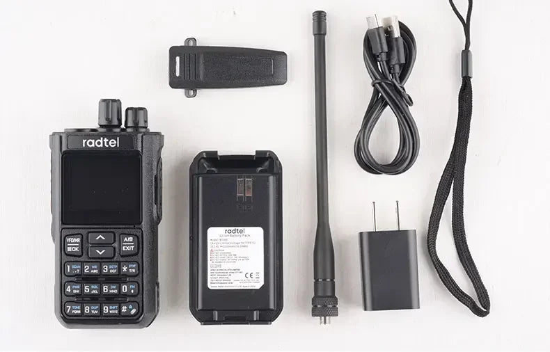 Radtel RT-900 8W Full band Ham Radio Walkie Talkie 256CH Air Band Two Way Radio Station Aviation NOAA Police Marine River PTT - Dicrodelights