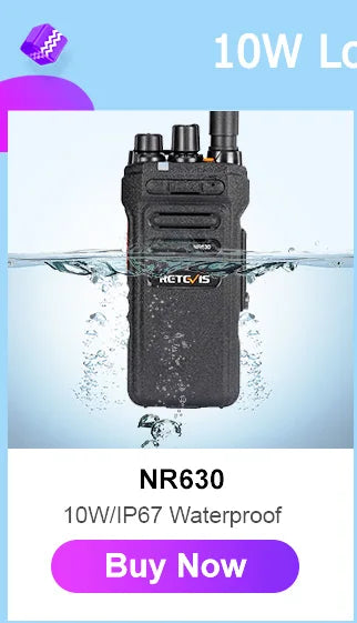 Retevis RT86 10W Walkie Talkie Professional Two Way Radio Long Range Walkie Talkie UHF Communication radio for Outdoor Business