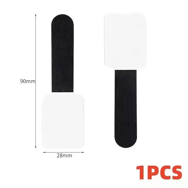 Self Adhesive Nylon Cable Straps for Under Desk Storage 1PCS Black