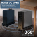 Adjustable Mobile CPU Stand with Wheels – Ventilated PC Tower Holder for Under Desk, Fits Most Computers - Dicrodelights