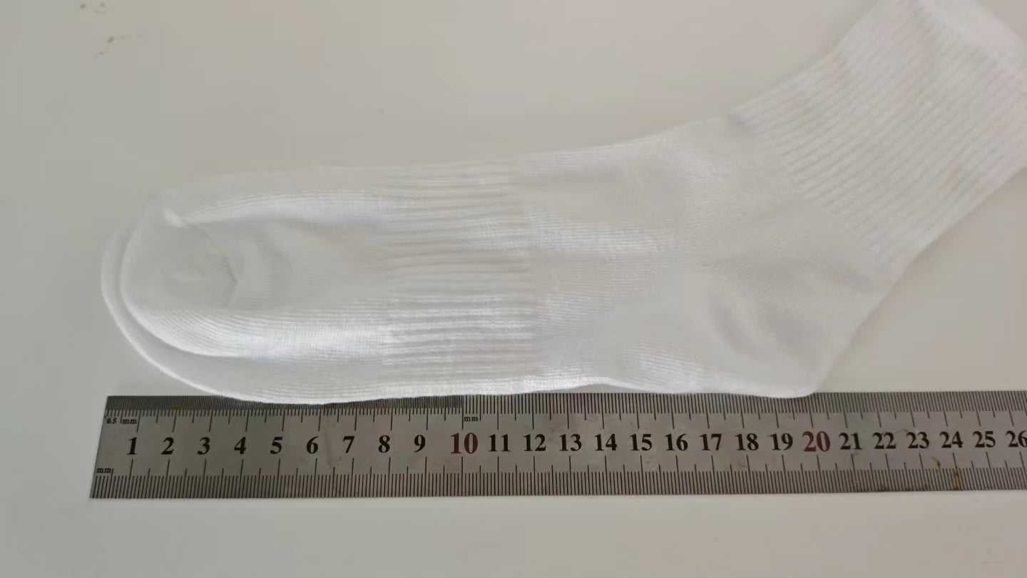 1/6 Pairs Women Mid-Tube Socks Solid Colour Autumn Winter Breathable Comfortable Sport Sweat Absorbent Man And Women's Socks