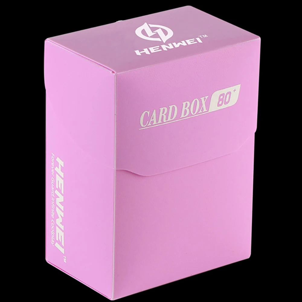 Trading Card Deck Box in PP with Fold Over Lid and Colour Options Pink