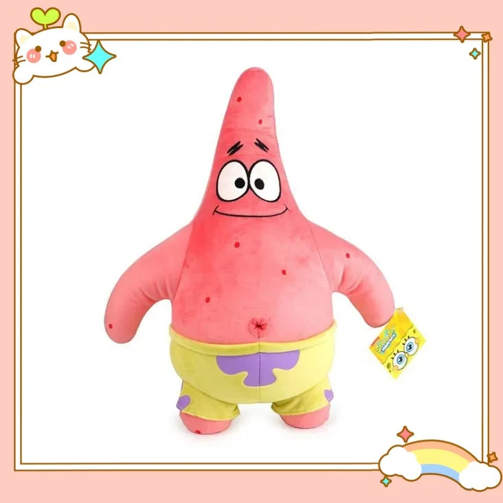 8inch/4inch SpongeBob Patrick Star Gary Squidward Tentacles Plush Dolls Small Pendant Bag Hangings Christmas Birthday Gi 21-38cm