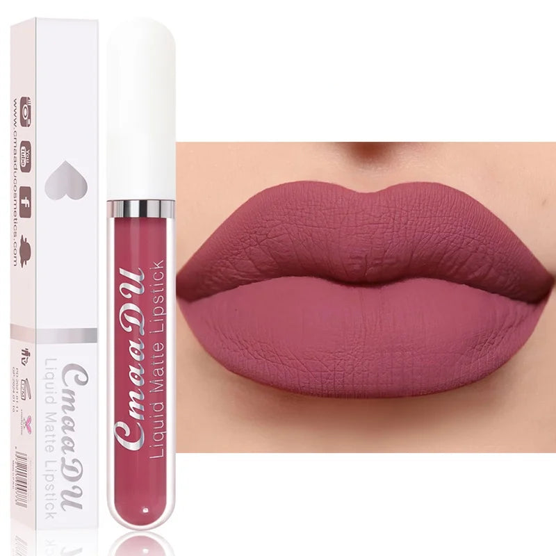 Long-Lasting Velvet Matte Liquid Lipstick for Women