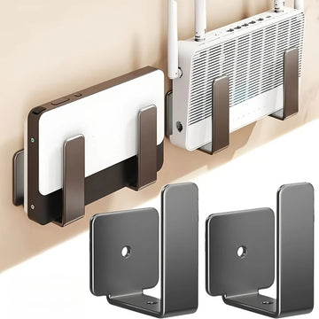 Stainless Steel Wall Router Brackets for Bedroom Storage