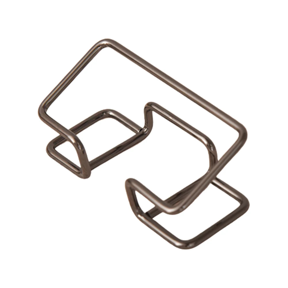 Metal Business Card Holder for Desks and Reception Areas Black