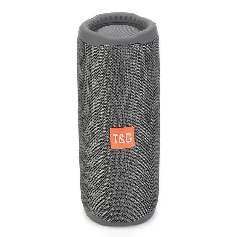 T&G TG365 Portable Bluetooth Speaker Dual Bass LED Wireless Subwoofer Waterproof Outdoor Boombox FM AUX BT TF Music Player Grey