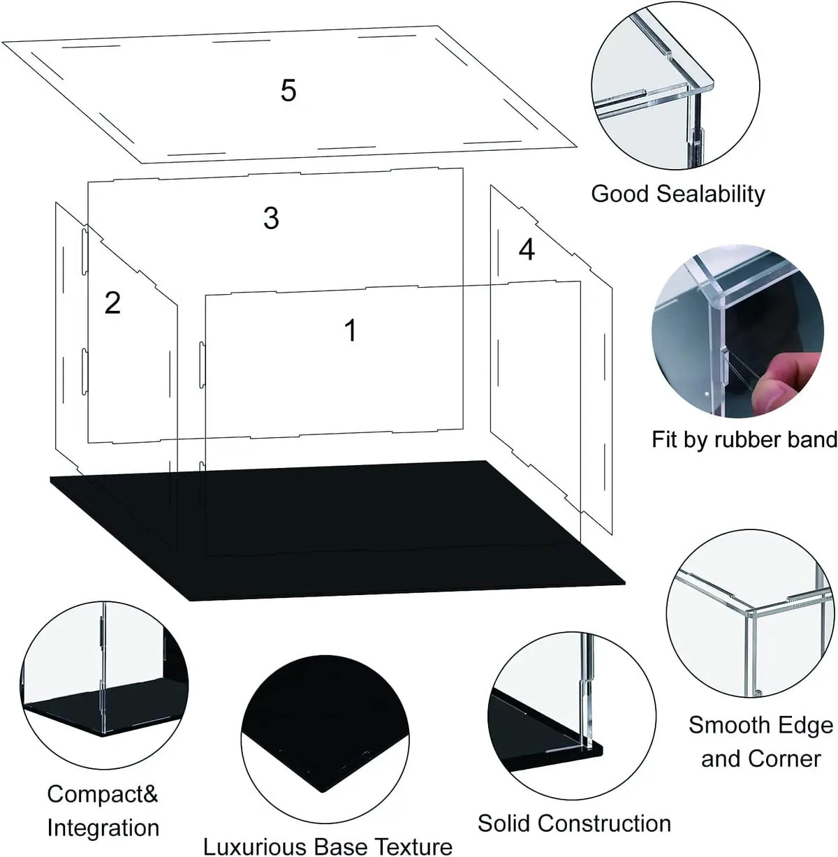 Acrylic Display Case for Models, Figures and Collectibles
