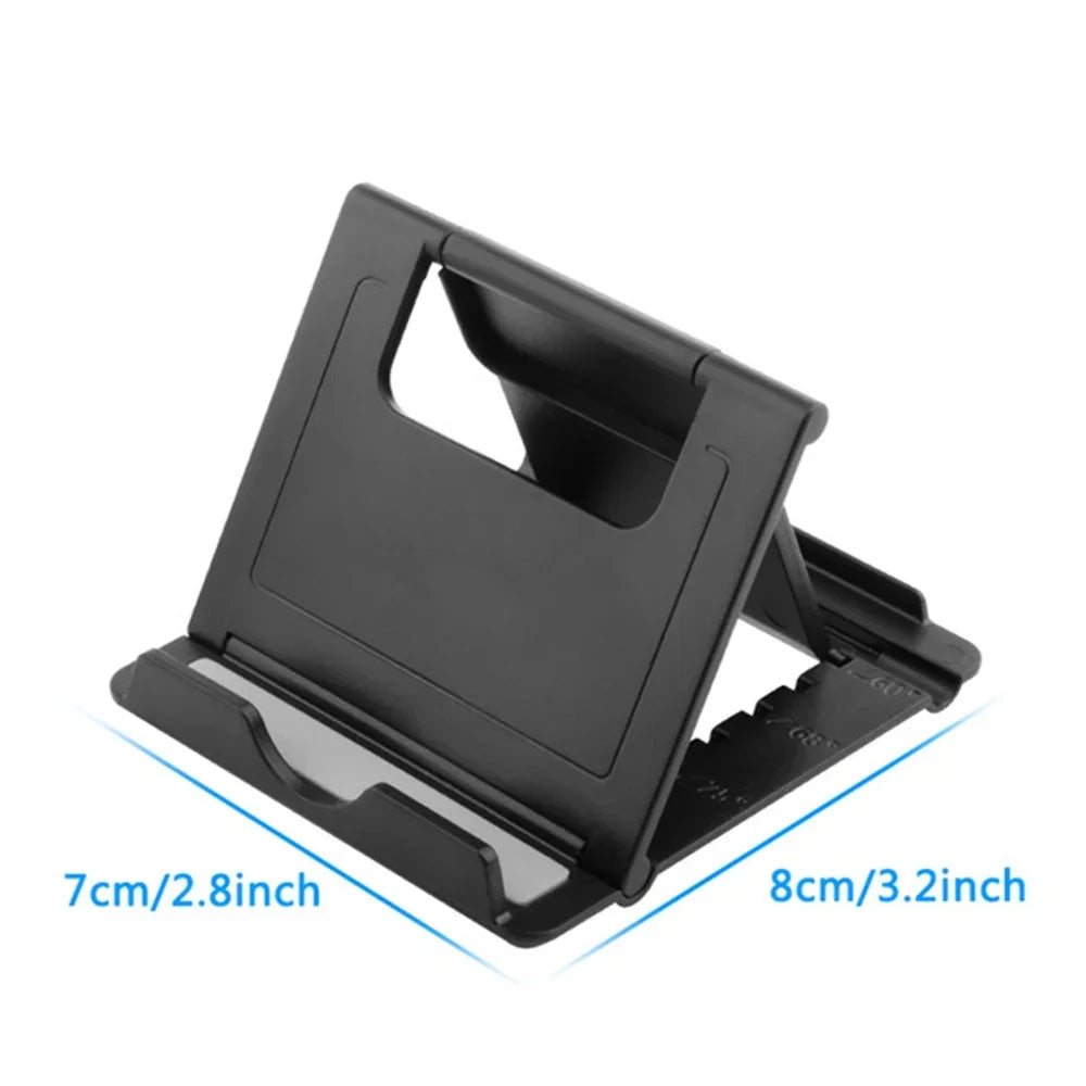 Adjustable Folding Plastic Phone Stand for Desk Viewing