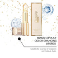 3.5g Transfer-Proof Color-Changing Lipstick Gold Leaf Discoloration Nourish Moisturize Water Light Softening Non-greasy Lip Blam