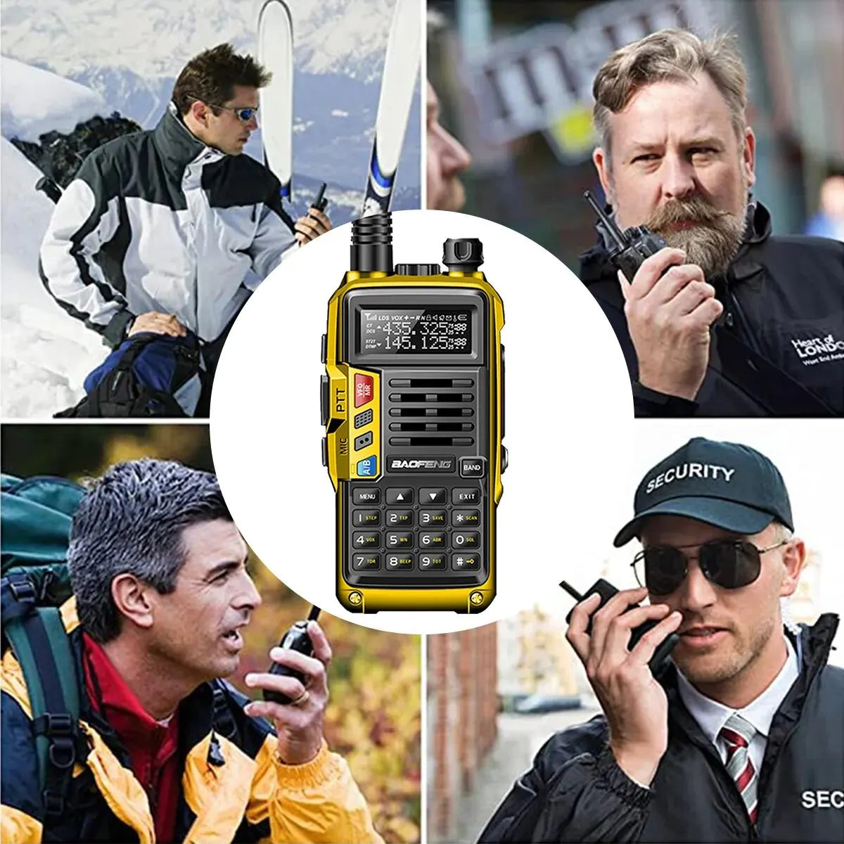 BAOFENG UV-S9 Plus V2 10W Walkie Talkie - 16 KM Long Range, Dual Band Transceiver with USB Charger, Waterproof - Dicrodelights