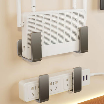 Metal Wall Mounted Router Brackets for Bedroom Device Storage