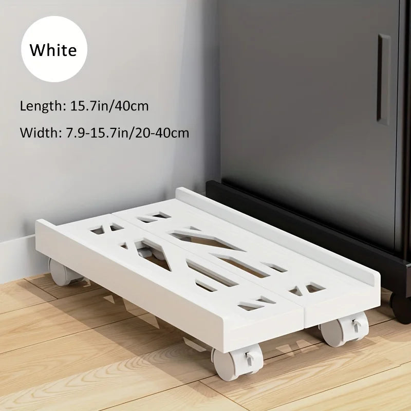 Adjustable Mobile CPU Stand with Wheels – Ventilated PC Tower Holder for Under Desk, Fits Most Computers - Dicrodelights