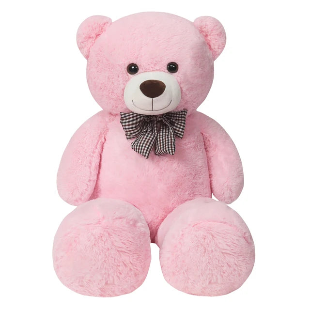 Giant 105cm Soft Teddy Bear Plush Toys White&Pink&Brown Bear Super Big Hugging Pillow Animal Cushion Children Birthday Gift Pink 105cm
