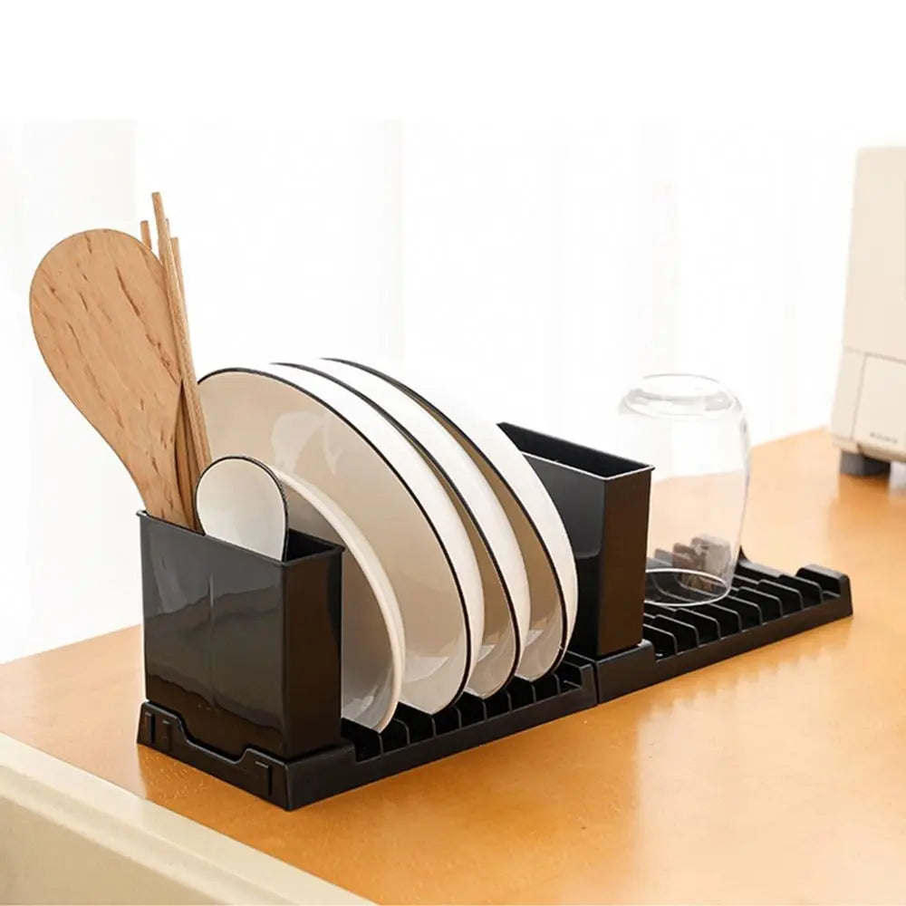 Foldable PP Dish Drying Rack for Kitchen Worktop Use