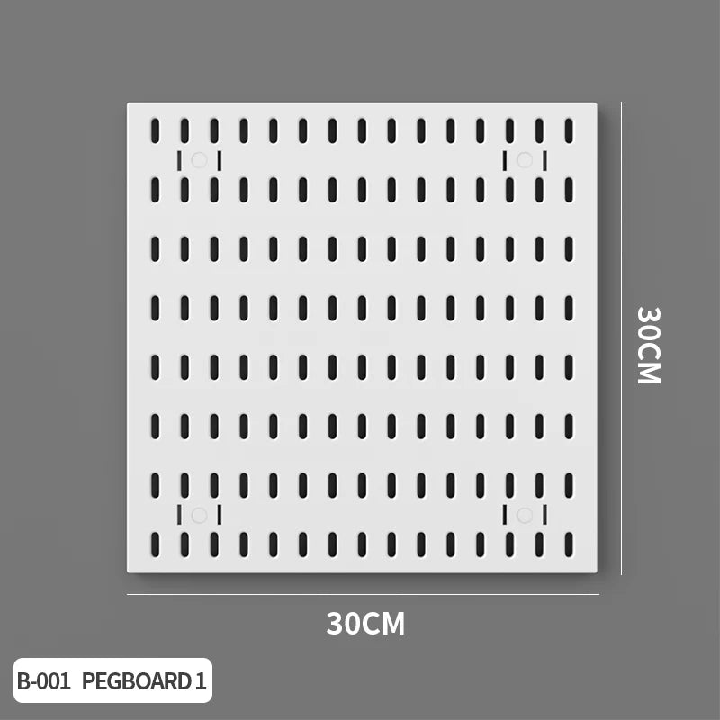 Modular Desk Pegboard Wall Storage for Office Accessories White Pegboard 1